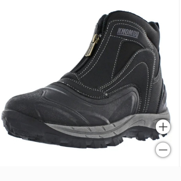 Khombu Other - Khombu Men's Mason Run Waterproof Zip-up Hiker Boots Black New